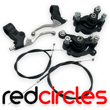 47cc 49cc MINI MOTO DIRT BIKE MINIMOTO BRAKE CALIPER CABLE LEVERS PADS KIT /SET