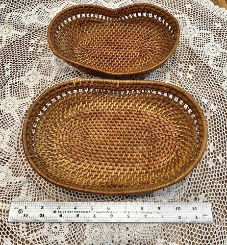 Vtg set hand woven - vtg, of