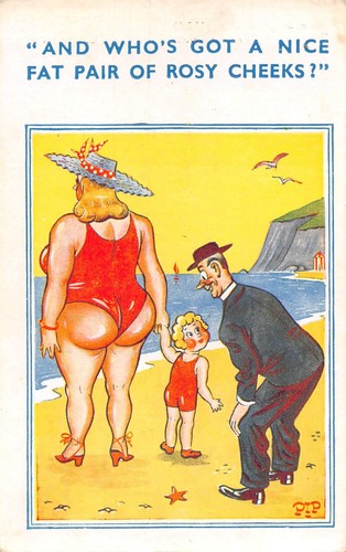 Postcard comic seaside - postcard,