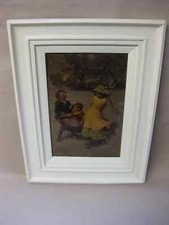 Antique Framed Crystoleum ~