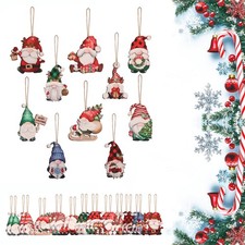24pcs Xmas Wooden Hanging
