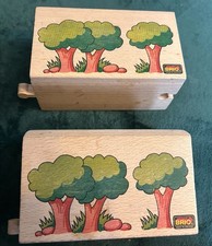 2x Brio Wooden Train Tunnel -