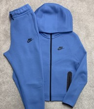 Nike Tech Fleece Tracksuit 2024 Blue Kids Size L/M 10-13yrs GreatCond RRP£160