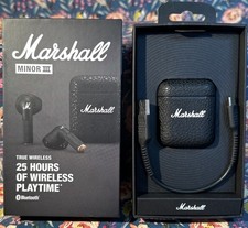 NEW MARSHALL Minor III True Wireless Bluetooth In-Ear Headphones Black