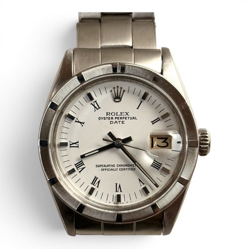 Rolex date white roman - date,