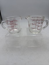 2 VTG Pyrex Glass 1 Cup