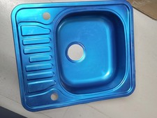 Stainless Steel Kitchen Sink 1 Bowl Reversible Drainer 50 Inch x 63 Inch