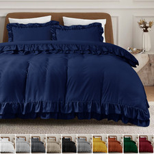Ruffle frill duvet cover quilt - ruffle,