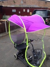 Disability Aid Scooter Rain and Sun Cover Universal Fitting Purple