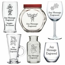 Engraved Glass Christmas Gifts