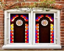 3D Arched Door D374 Window