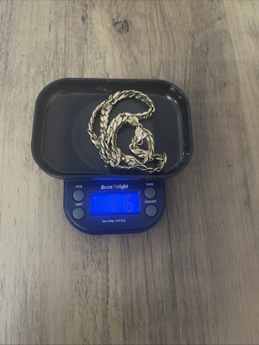 9ct gold curb chain inch - 9ct,