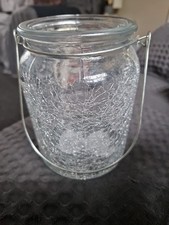 1 X Crackle Effect Glass Tea