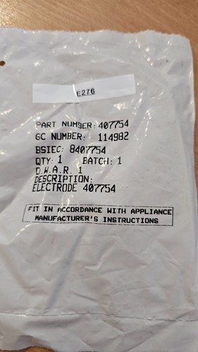 Potterton 407754 electrode - potterton,