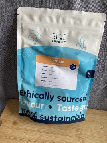 Blue coffee box - box, brazilian