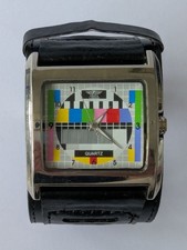 Prince London Retro Quartz Watch – TV Test Card Dial – Vintage Style New