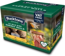 Bucktons Fat/Energy/Suet Balls Pack Of 150 - Wildlife Bird Feed Food Garden