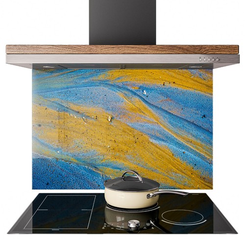 Glass splashback kitchen - splashback, tile