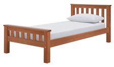 Heavy Duty Single Bed Frame Pine Stylish Kids Bedroom Furniture