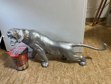 Tiger figurine, large, metal, tiger, cast iron