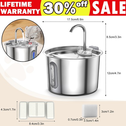 Pet water fountain - fountain, stainless