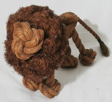Vintage Mid Century Danish Kay Bojesen Rope Jute Lion Figure #1