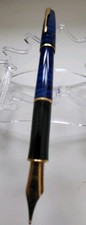 1998 Vintage Parker Sonnet Fountain Pen Deep Blue Laque.Medium Nib.code 11E