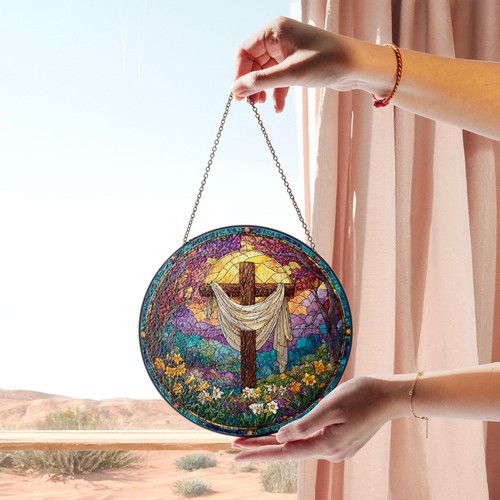 Religious easter stained - religious,