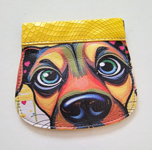 Genuine leather yellow - genuine,