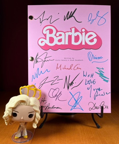 Barbie script signed - script, signed-