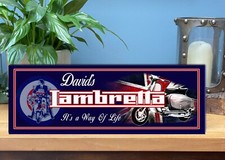 Personalised lambretta scooter - personalised,