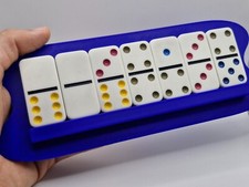 Handheld Domino Holder Tray