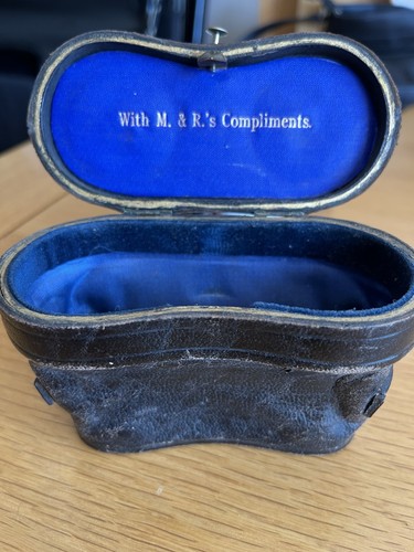 Vintage leather opera - opera, glasses