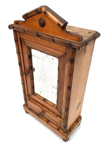 Antique tabletop wooden bamboo - wooden,