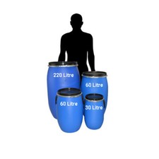 Storage Barrel Shipping Storage Tank Open Top Plastic Drum 30,60,120,220 Ltr