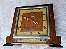 Smith Sectric Mantle Clock working order with 1945 Williams Deacons Bank plaque