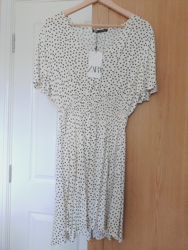Zara polka dot short dress - dot,