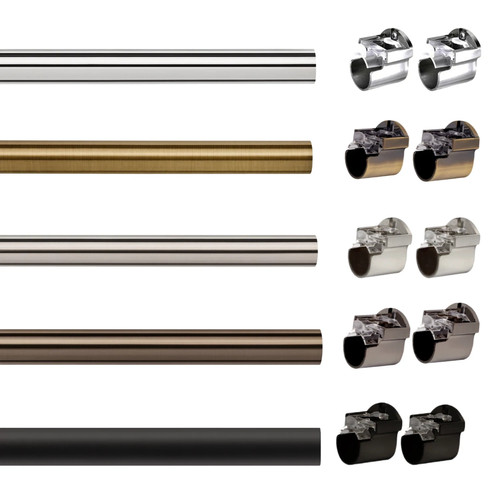 28mm metal eyelet curtain pole - 28mm,