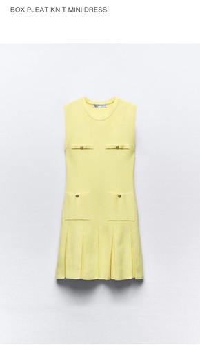 Zara yellow dress - zara,
