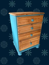 Painted Ducal Victoria Solid Pine 4-Drawer Chest of Drawers
