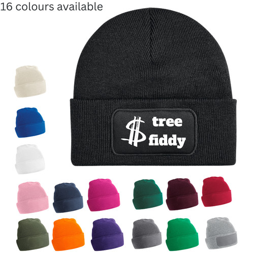 Cuffed knit beanie with south - cuffed,