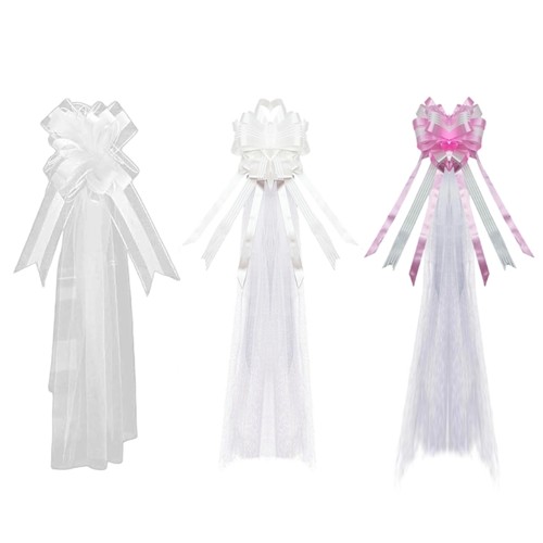 4pieces wedding pew - pew, bows
