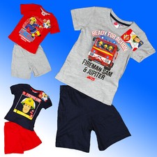 Fireman Sam Short Pyjamas NEW UK STOCK Age 2 3 4 5 6 Years 