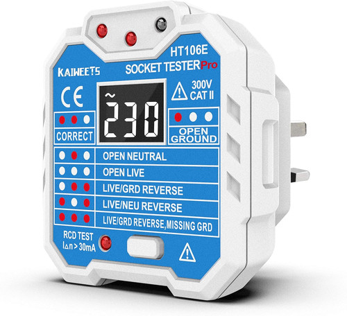 Ht106e socket tester rcd - socket, uk,