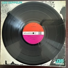 Led Zeppelin I 'TURQUOISE' 1969 UK 1st Vinyl rare misprint SUPERHYPE CREDIT A1B1