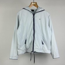 Vintage 00s Nike Tech Windbreaker Jacket Baby Blue Women's Medium