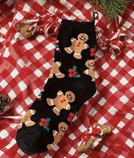 Unisex Christmas Socks 1 Pairs - Festive Gingerbread Cosy Winter (One Size) NEW