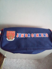 Arsenal FC Junior Gunners Vintage Kids Unisex Boot Bag Zip Red Navy 5x 10inc 
