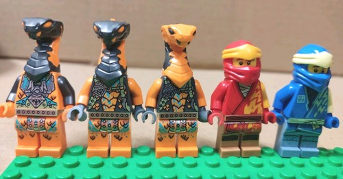 Orange snake lego - orange,