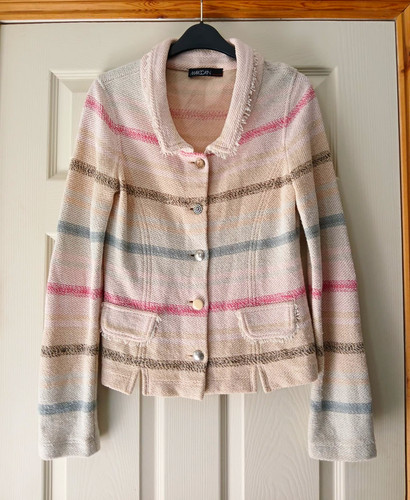 Marc cain beige tweed striped - marc,